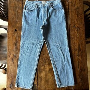 LL Bean Men's Double L Jeans Classic Straight Leg 100% Cotton Blue Jeans 36x30